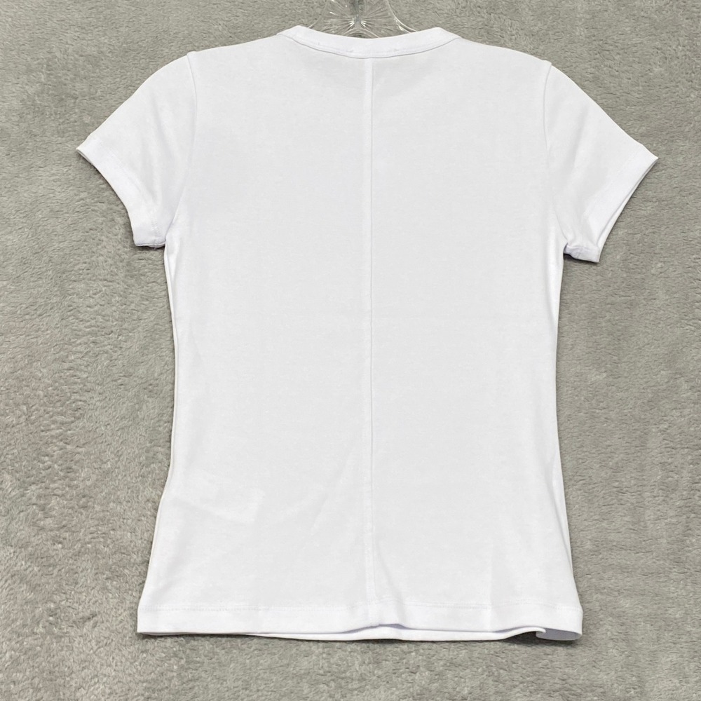Madewell Womens Small White The 90s Crewneck Tee Cotton Crew Neck Shirt NY932 - Picture 9 of 10